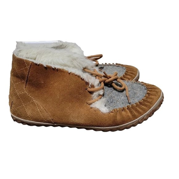 Sorel Out N About Moc Moccasin Shoe Slipper Brown Tan NL2356-286 Women's Size 8 - Picture 1 of 6